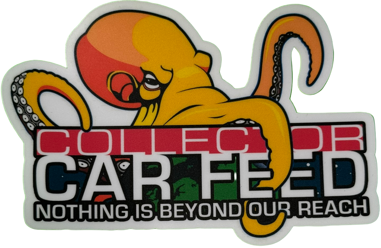 Collector Car Feed Logo Die Cut Sticker