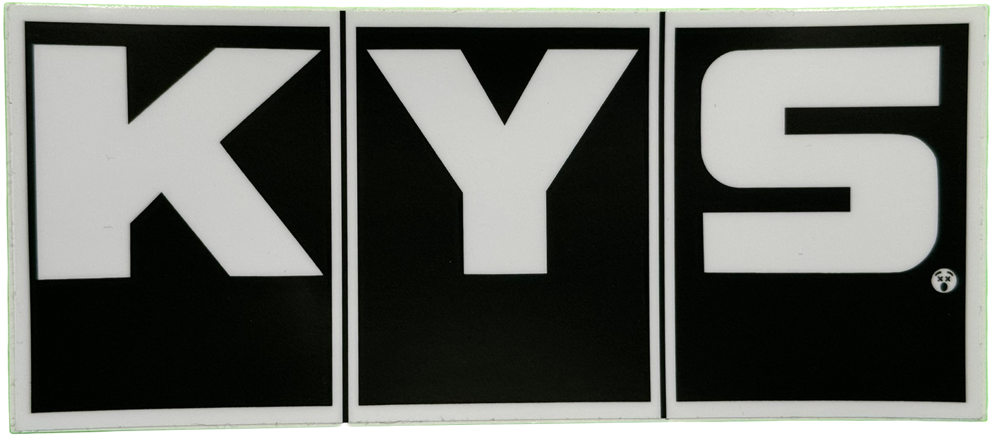 KYS sticker (black)