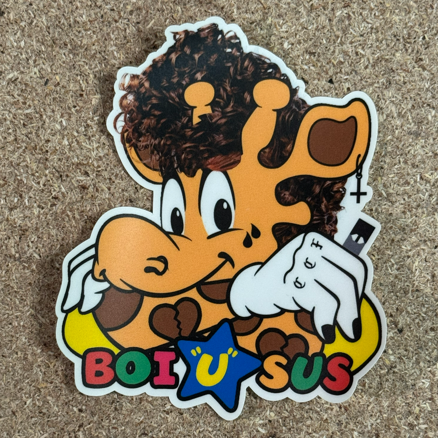 Boi "U" Sus Giraffe Sticker