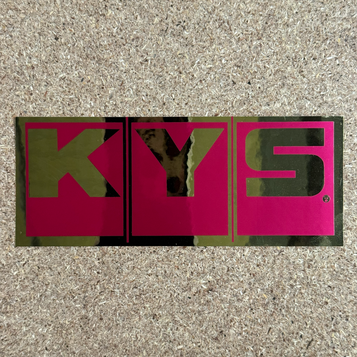 KYS Purple and Mirror Gold Sticker