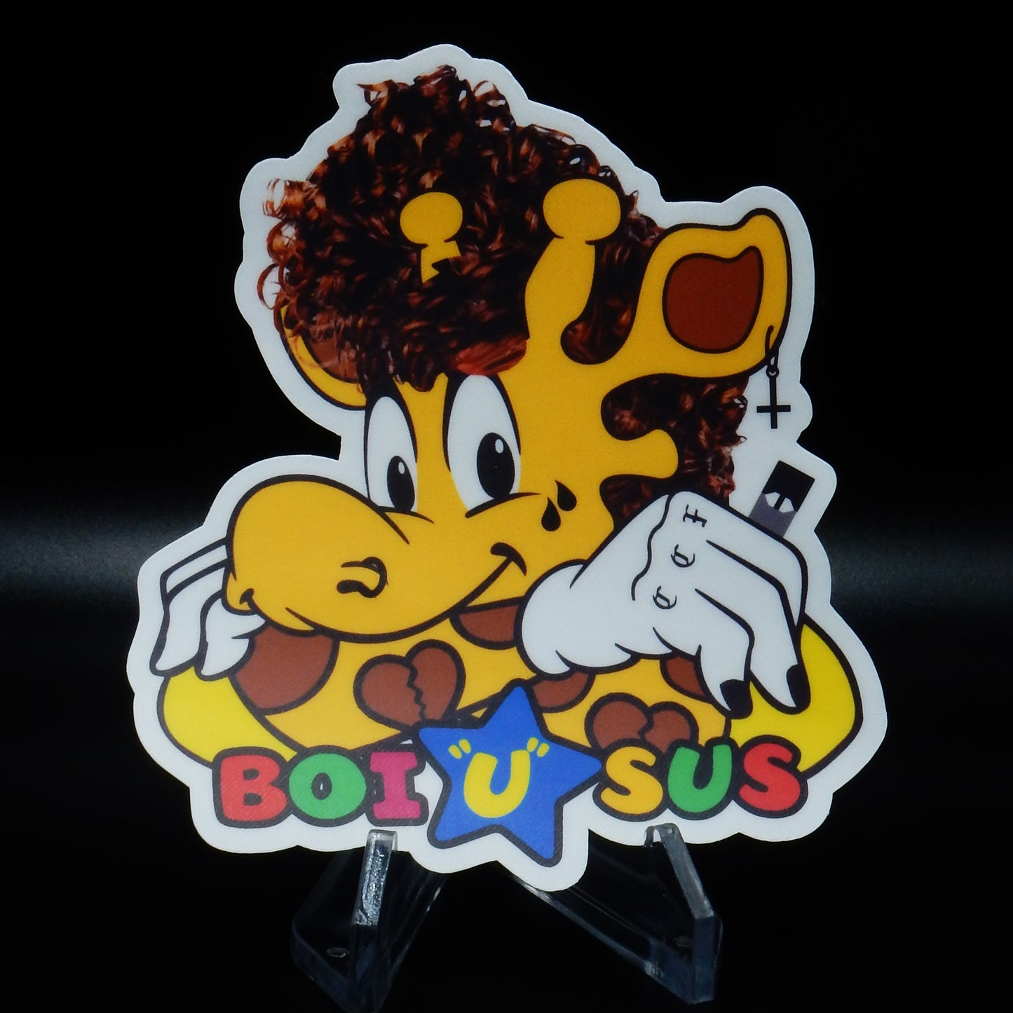 Boi "U" Sus Giraffe Sticker