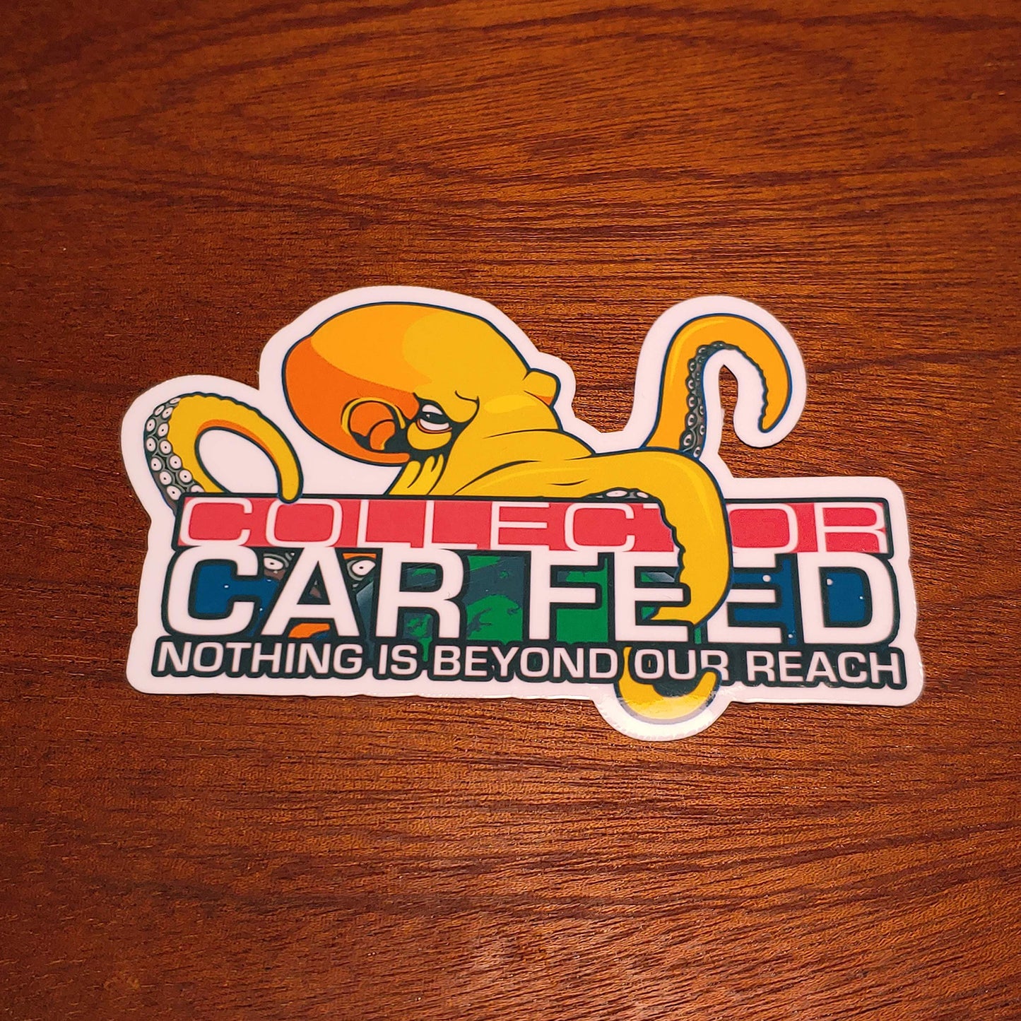 Collector Car Feed Logo Die Cut Sticker