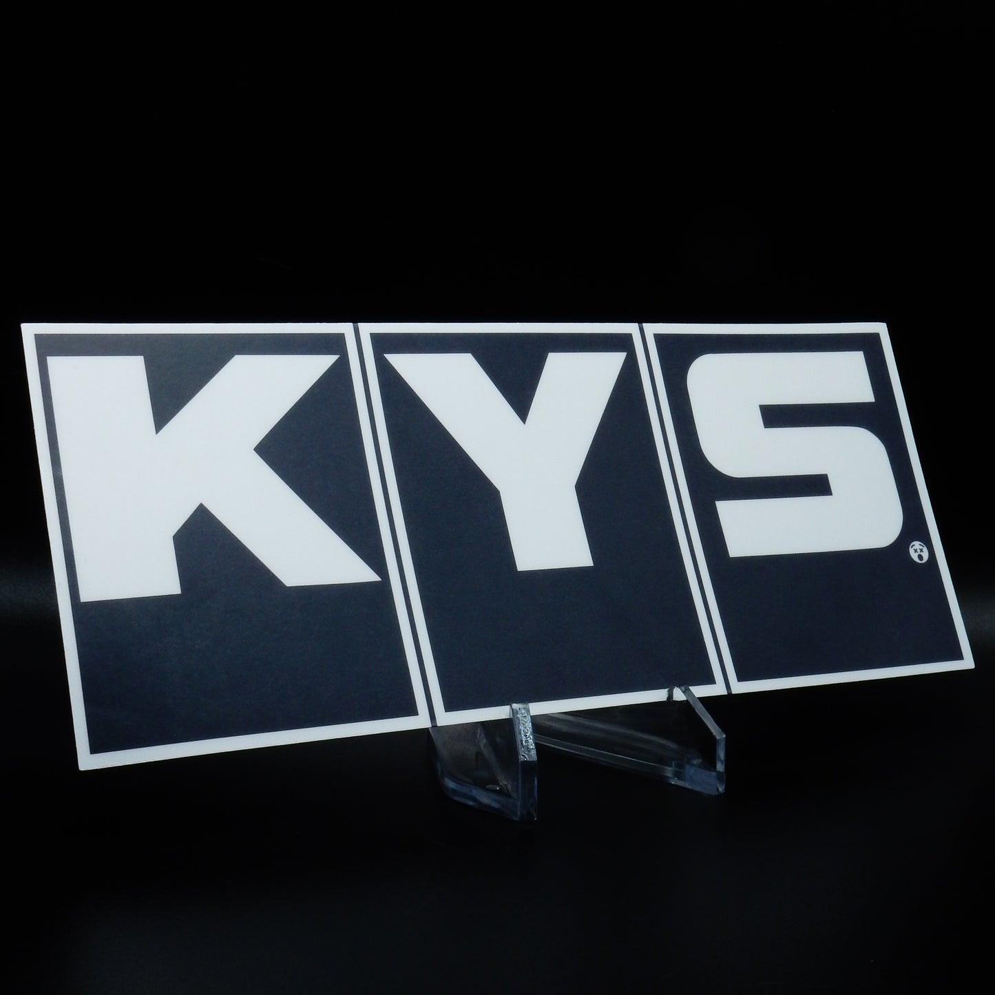 KYS sticker (black)