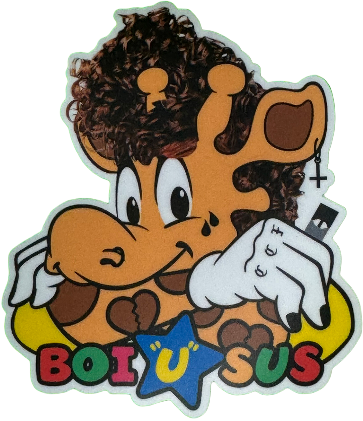 Boi "U" Sus Giraffe Sticker