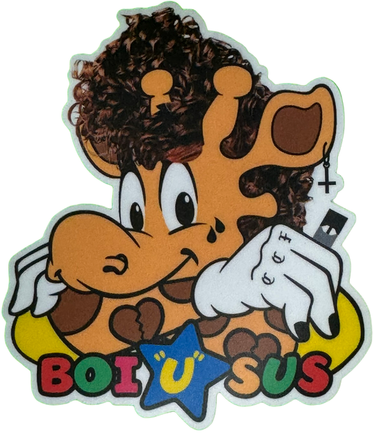 Boi "U" Sus Giraffe Sticker