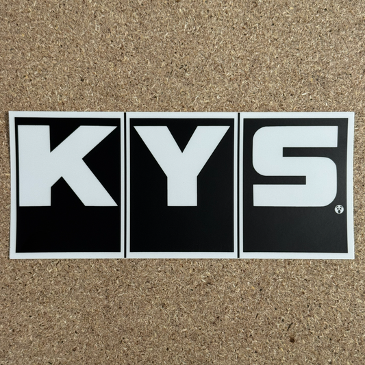 KYS sticker (black)