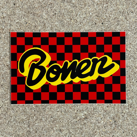 What if it said.... Checkerboard Sticker