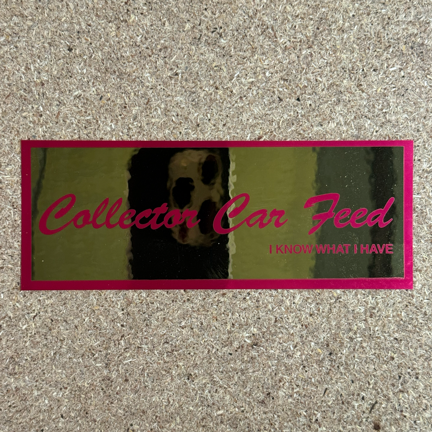CCF Mid Night Mirror Gold and Purple Sticker