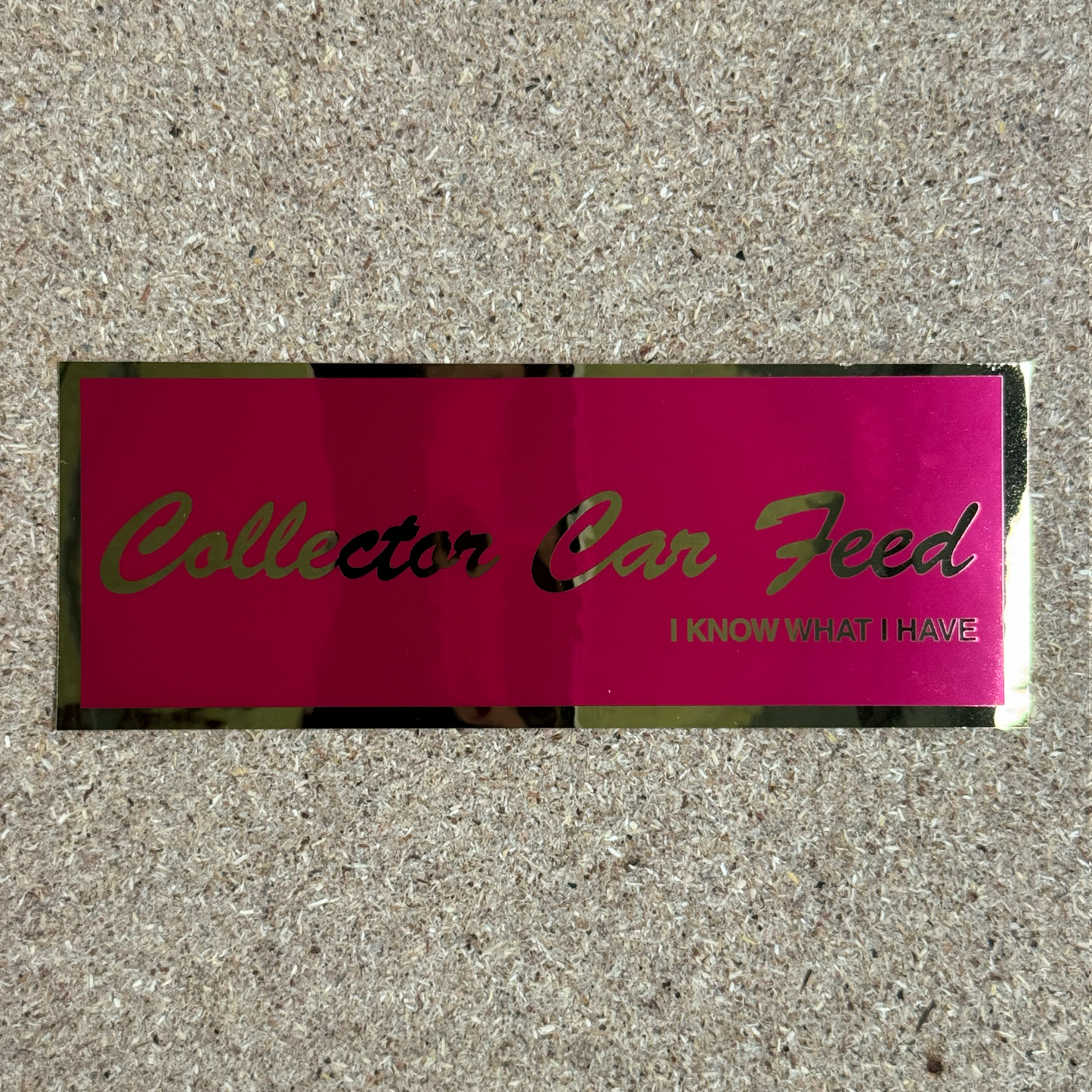 CCF Mid Night Purple and Mirror Gold Sticker