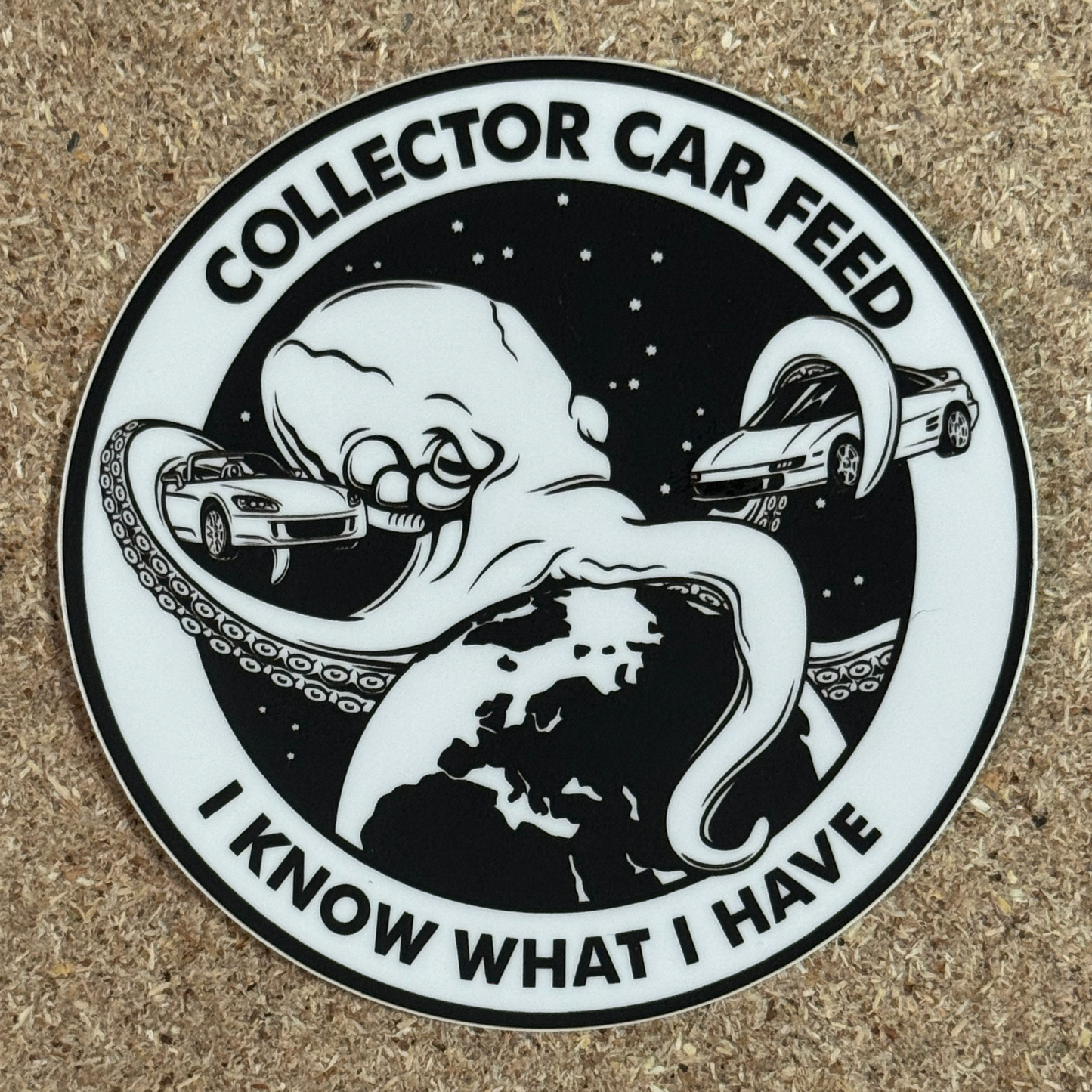 CCF Round Logo Sticker (B&W)