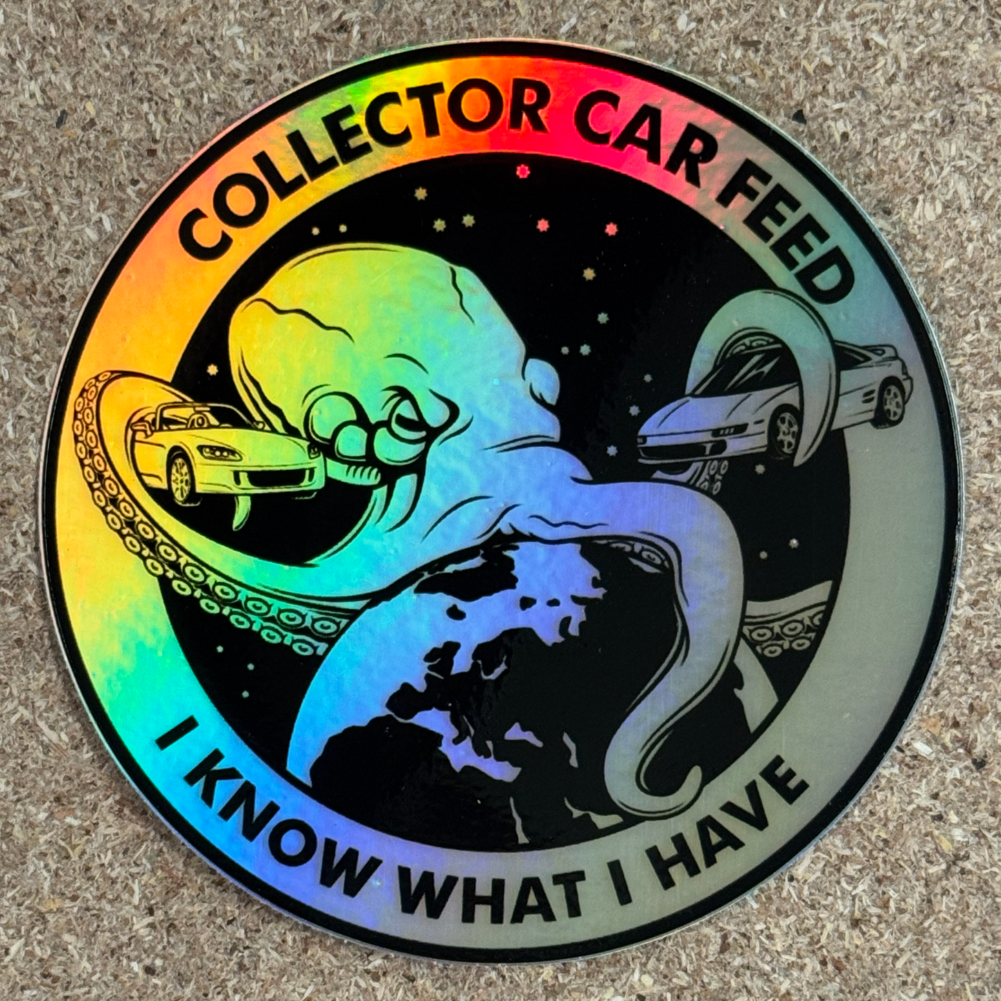 CCF Round Logo Holographic Sticker