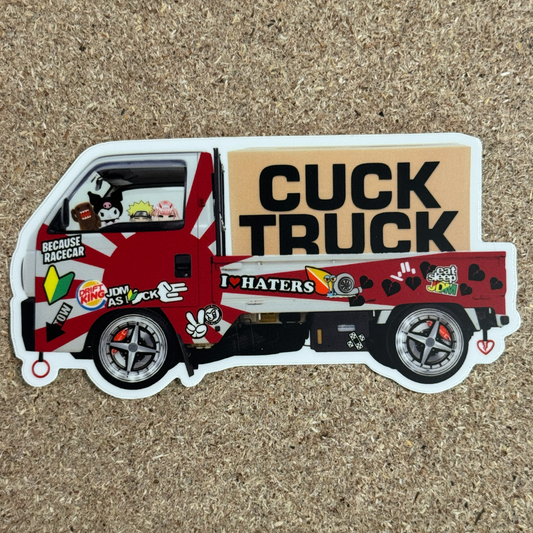 C**k Truck Sticker