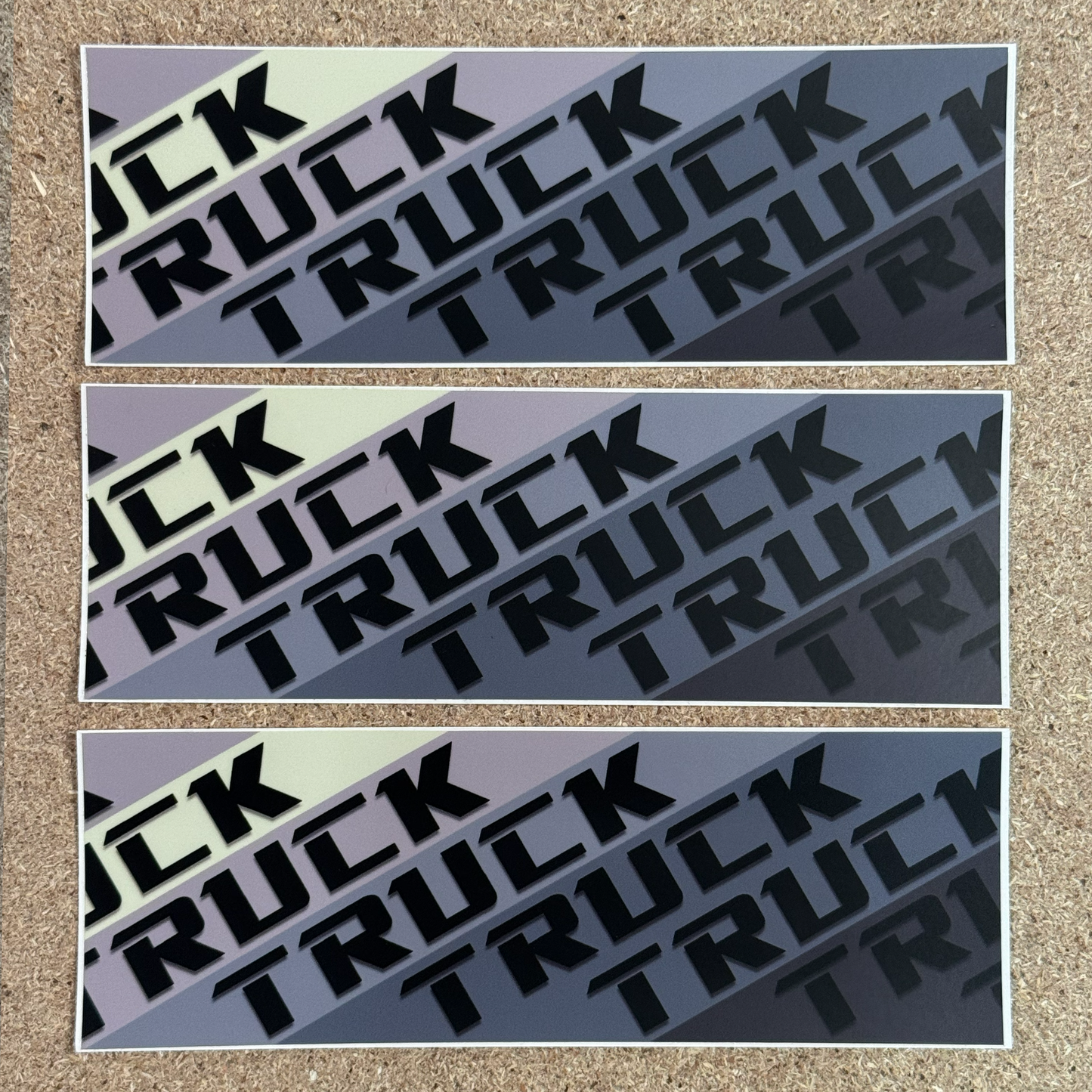 Truck Truck Truck Truck Truck Gradient Sticker