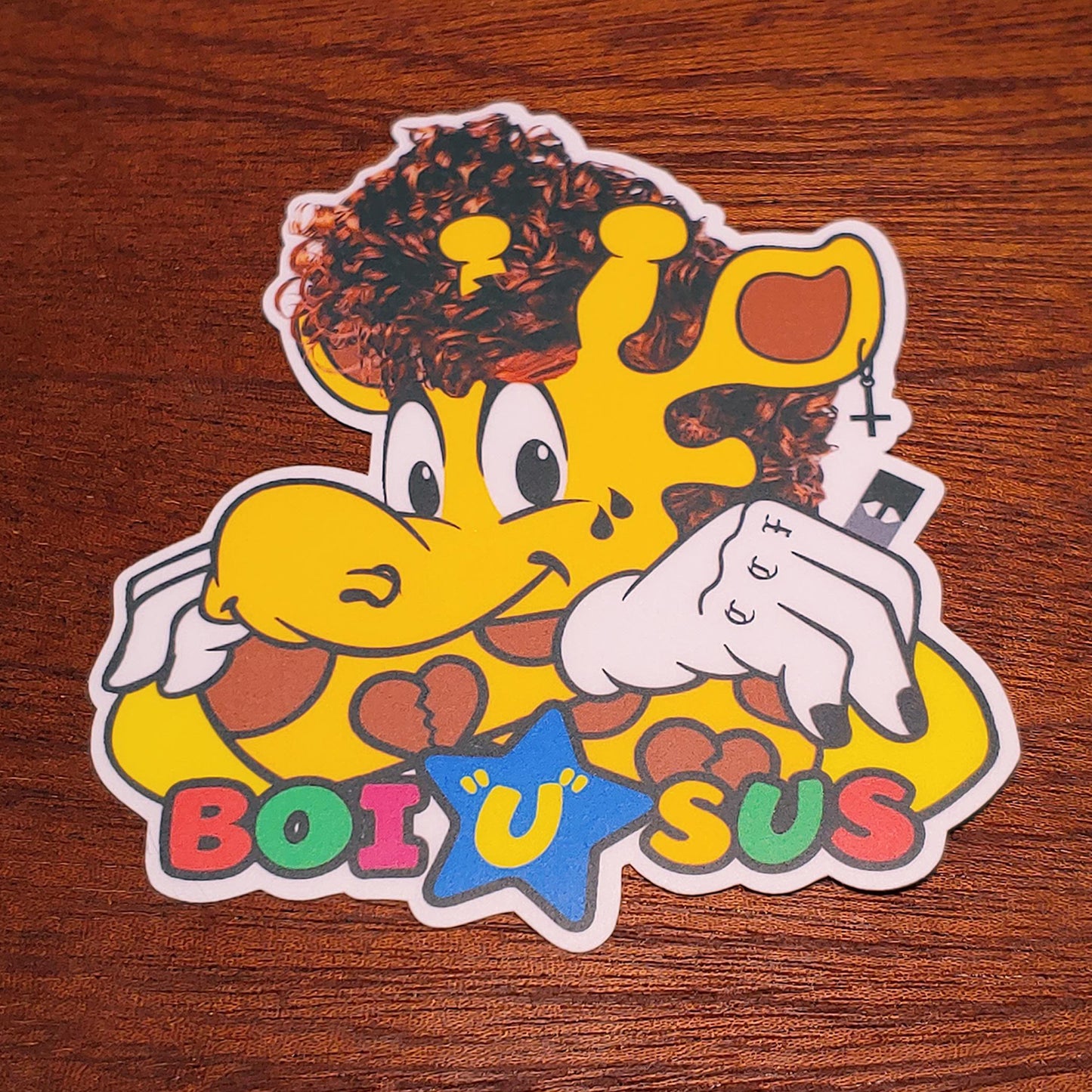 Boi "U" Sus Giraffe Sticker