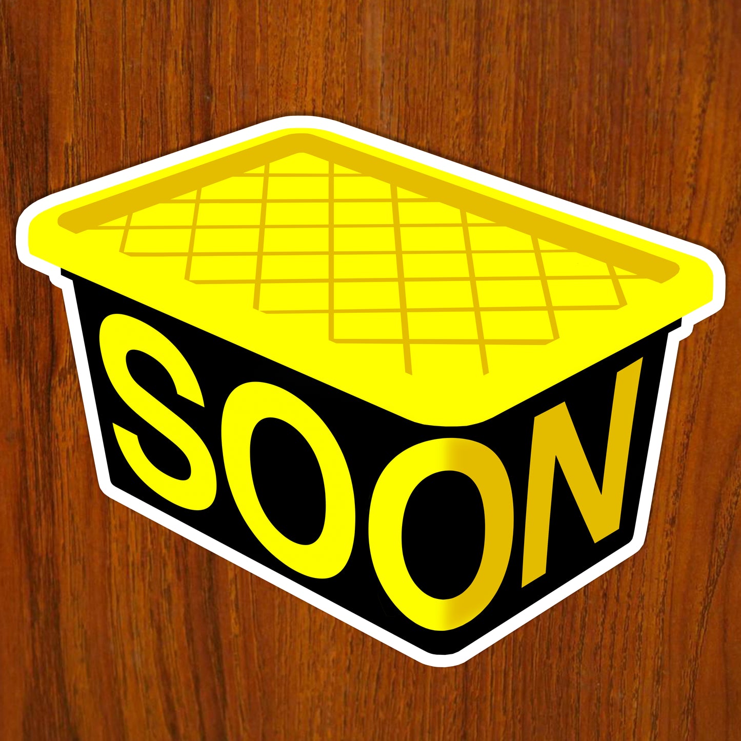Soon Storage Box Sticker